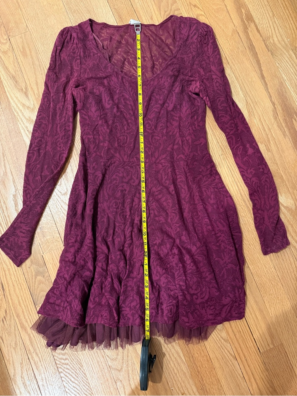 Free People magenta dress with attached slip - Picture 15 of 15